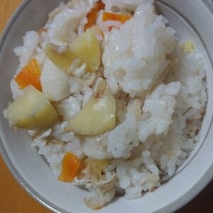 栗入り！炊き込みご飯♪栗が香る♪